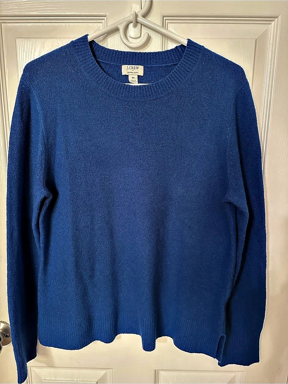J.Crew Crewneck sweater in extra-soft yarn Blue Size Medium